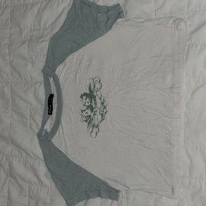 Rib-kint crop top from shein